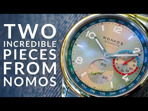 NOMOS Glashütte Zürich Worldtimer White Dial 40mm Automatic Watch | Exhibition Caseback