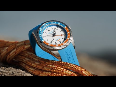 Certina Men's DS-X GMT Blue Strap Quartz Watch