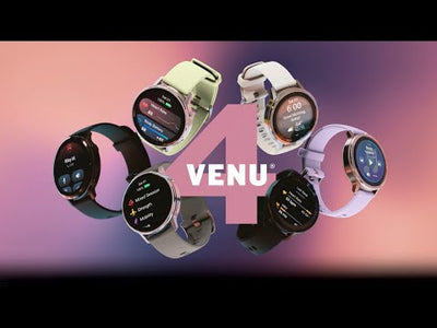 Garmin Venu® 4 Slate with Black Silicone Band & Brown Leather Band Watch