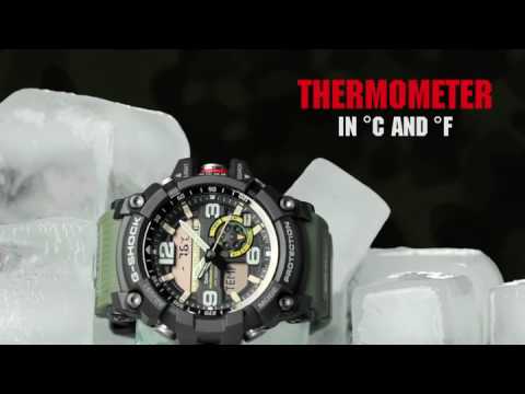 Casio G-Shock Men's Solar Black Dial 56mm Resin And Stainless Steel Watch