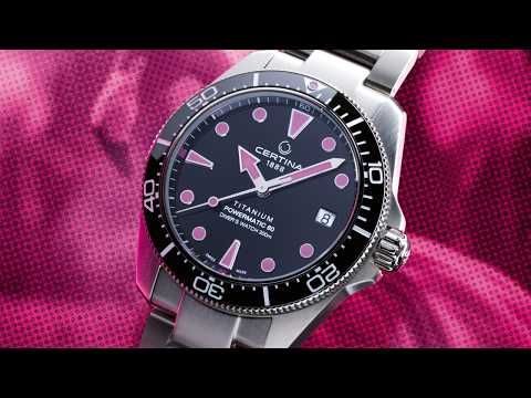 Certina Titanium DS Action Diver 38mm 'Flamingo Effect' Watch