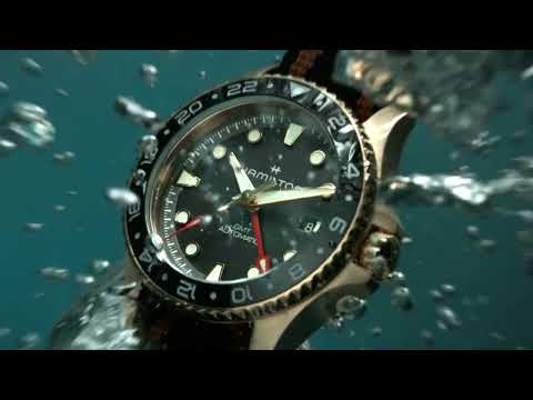 Hamilton Men's Khaki Navy Scuba Automatic GMT Bronze 43mm Watch