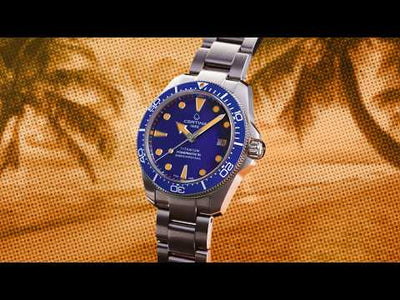 Certina Titanium DS Action Diver 38mm 'Ocean in Motion' Watch