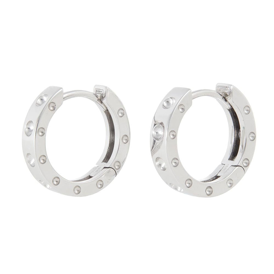 Roberto Coin Symphony White Gold Hoop Earrings