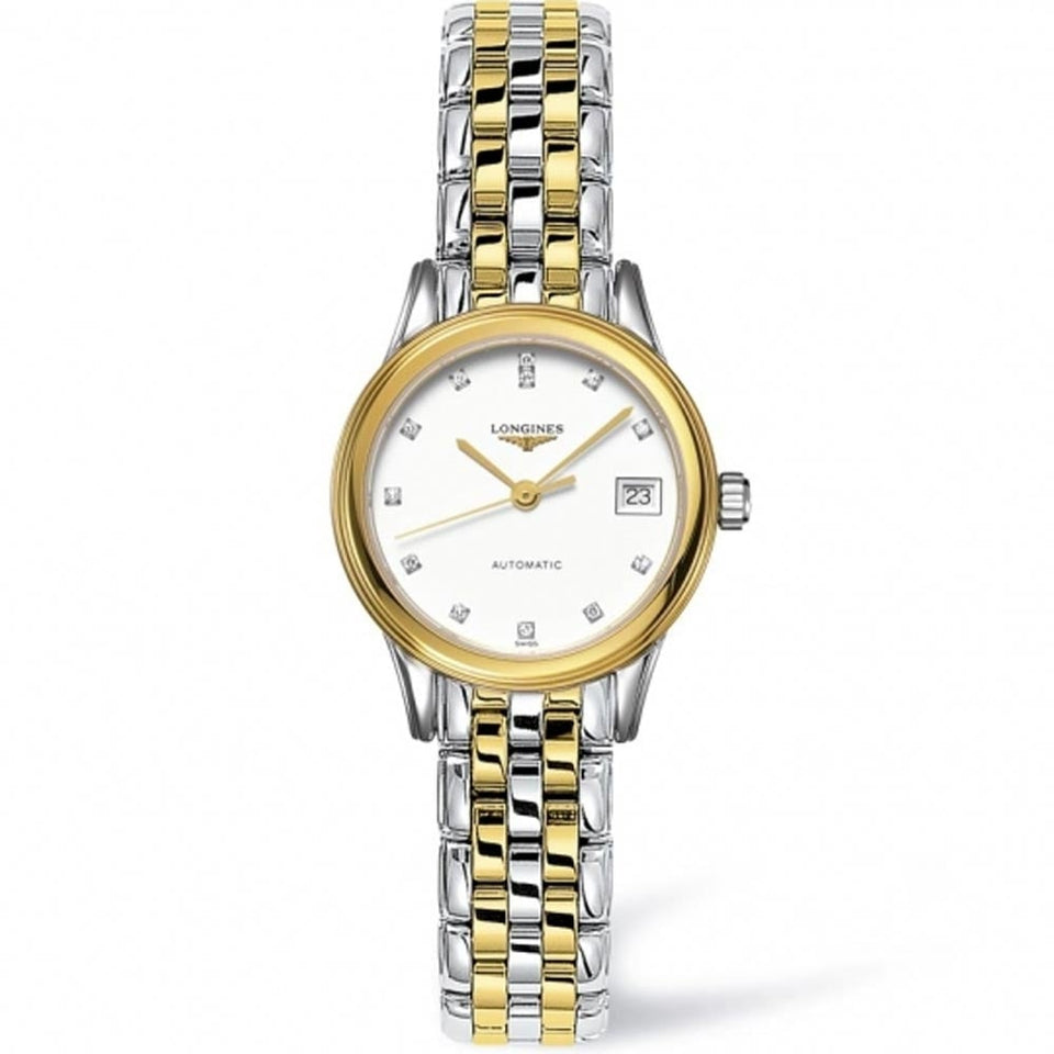 Longines Ladies FLAGSHIP Bi-Colour Diamond Automatic Watch