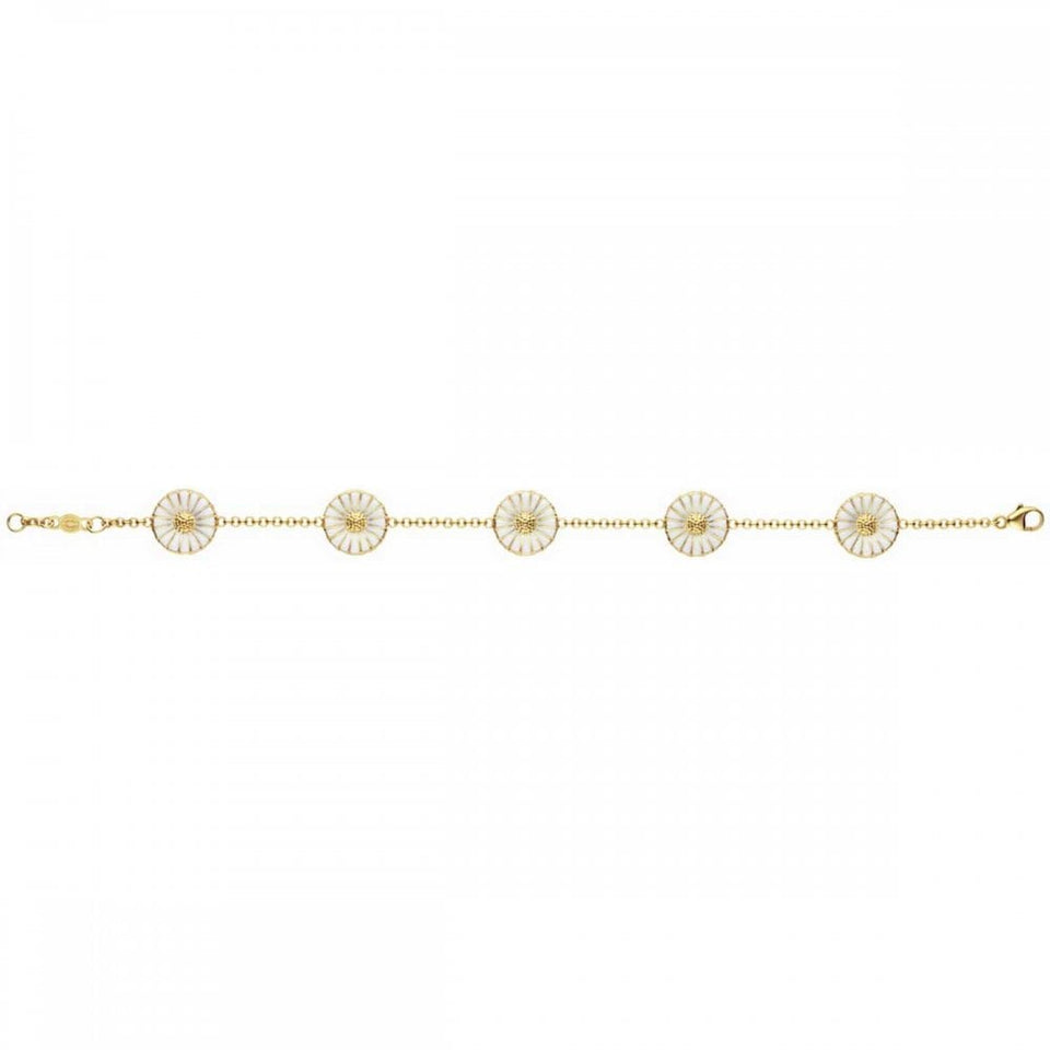 Georg Jensen 18ct Gold Plated Daisy Chain Bracelet