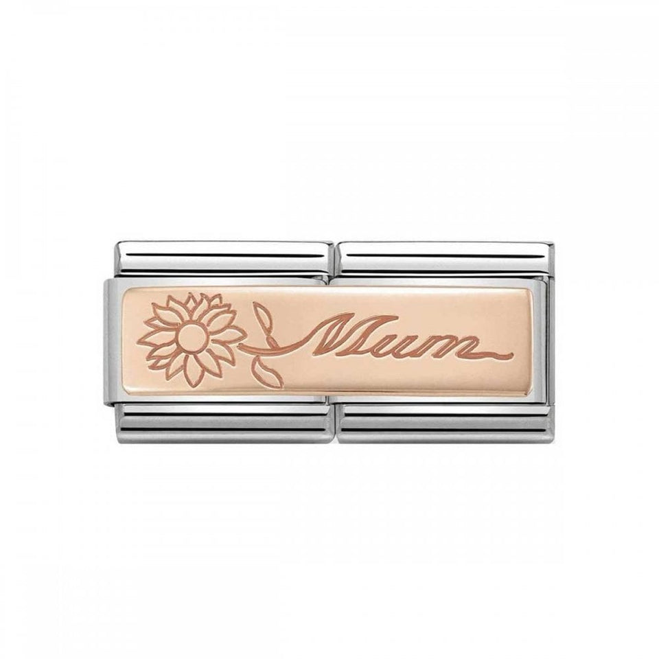 Nomination CLASSIC Rose Mum Flower Double Charm
