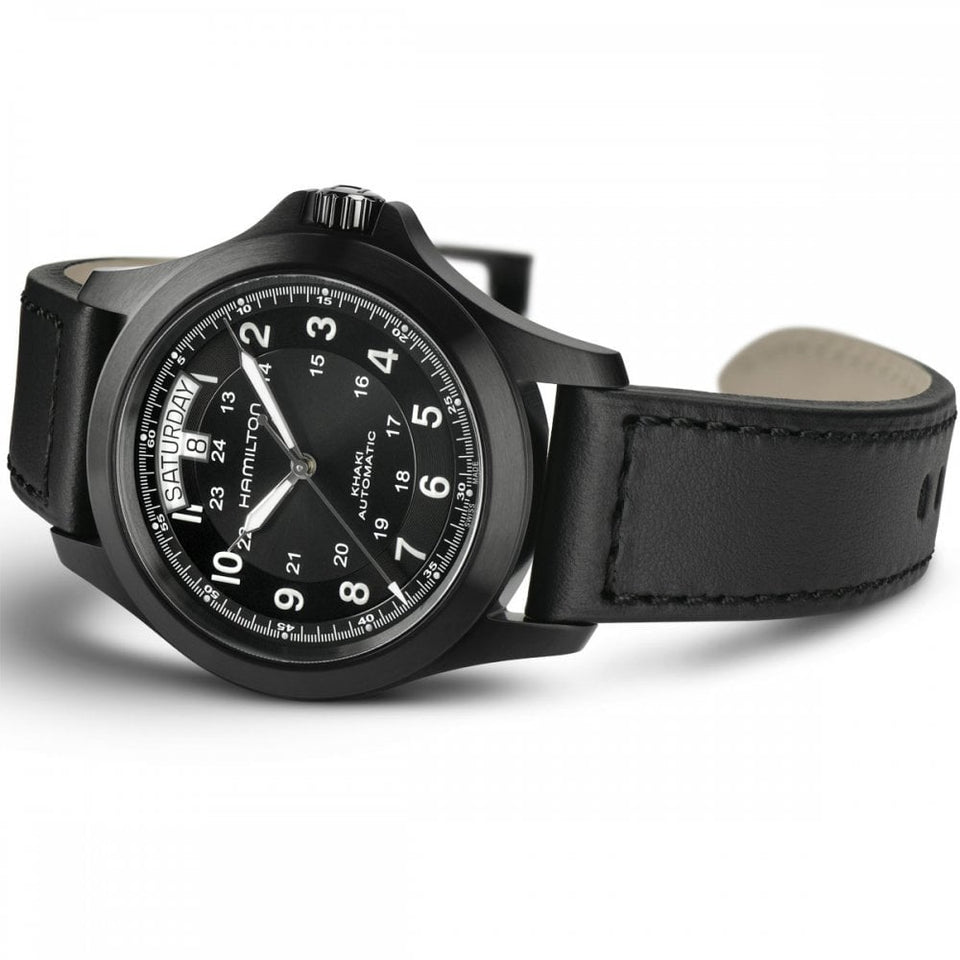 Hamilton Men's Khaki King Automatic Black PVD Watch | 40mm