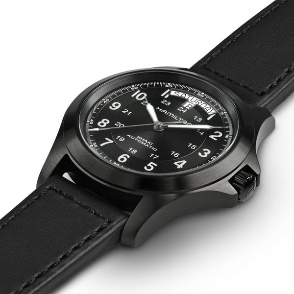 Hamilton Men's Khaki King Automatic Black PVD Watch | 40mm