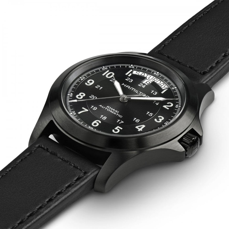 Hamilton Men's Khaki King Automatic Black PVD Watch | 40mm
