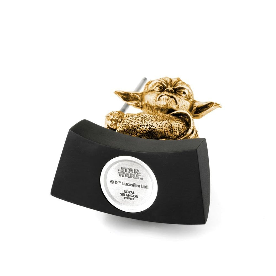 Royal Selangor Star Wars Yoda Gilt Figurine, Limited Edition | XXX/600