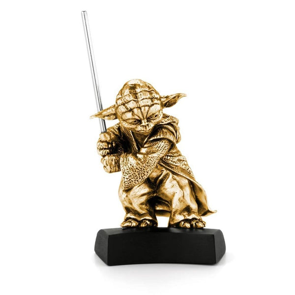 Royal Selangor Star Wars Yoda Gilt Figurine, Limited Edition | XXX/600