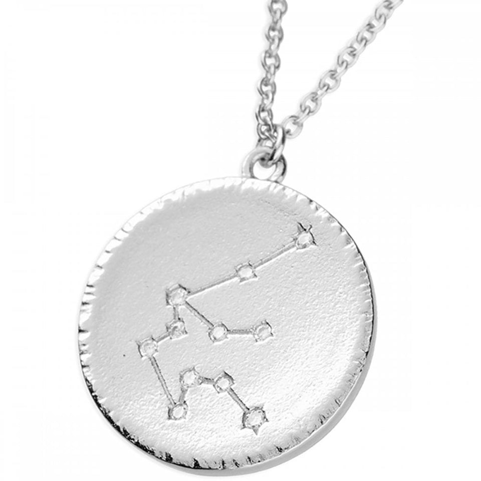 Francis & Gaye Sterling Silver Aquarius Constellation Necklace