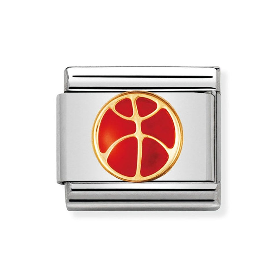 Nomination CLASSIC Gold Basketball Charm 030203-08