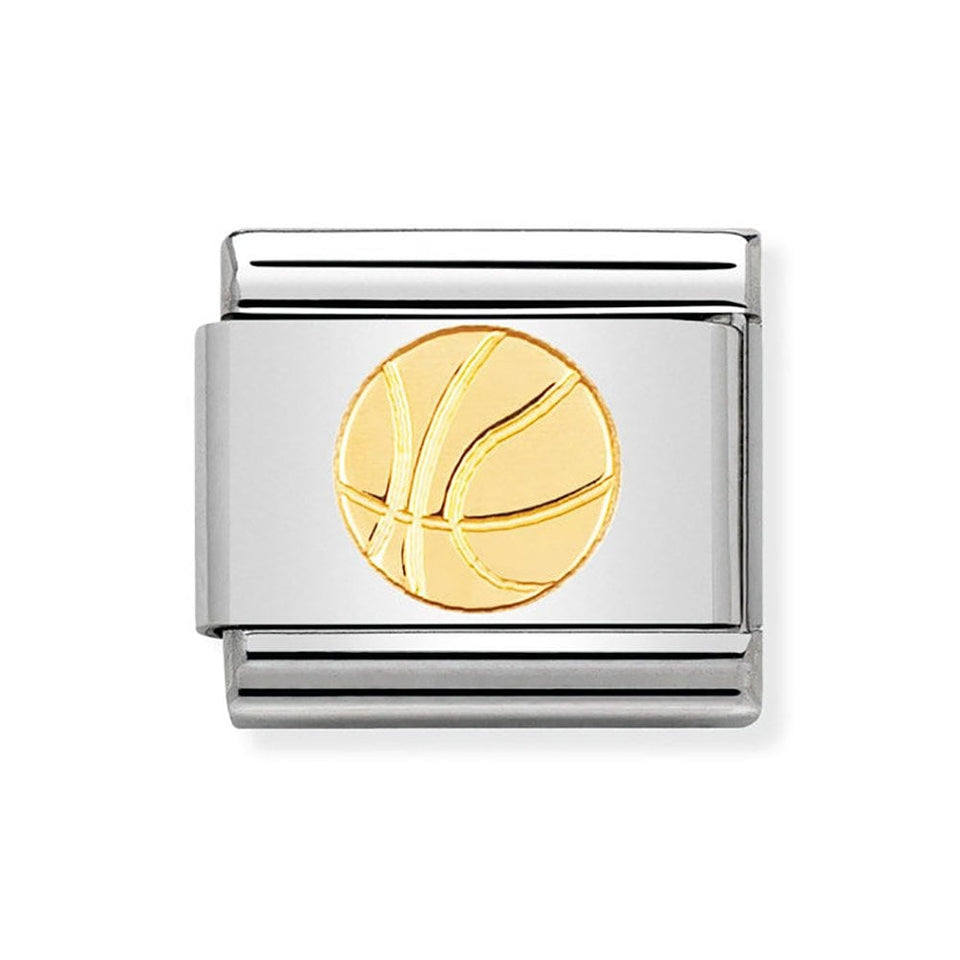 Nomination CLASSIC Gold Basketball Charm