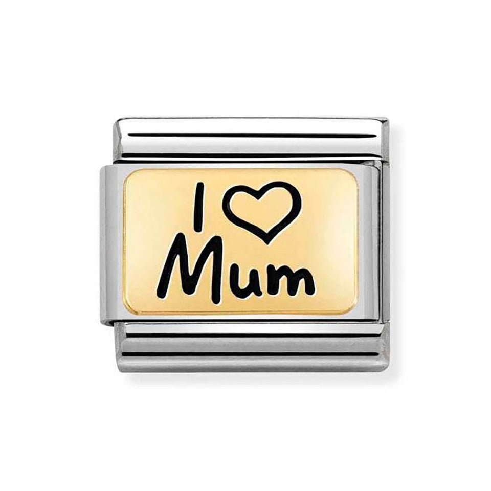 Nomination CLASSIC Gold 'I LOVE MUM' Charm