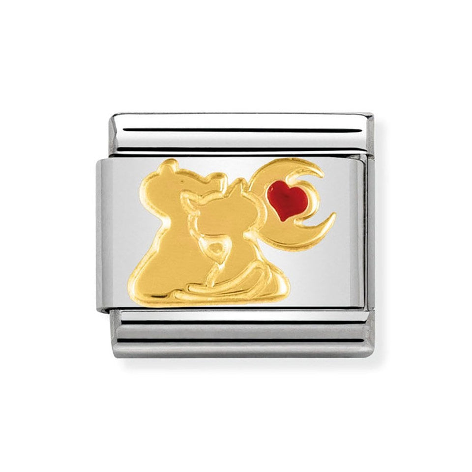 Nomination OUTLET CLASSIC Gold Love Cat Charm