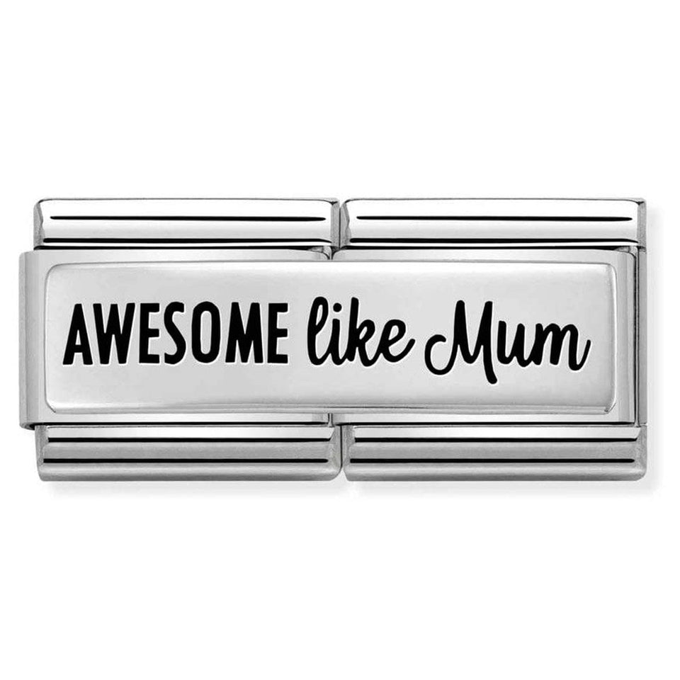 Nomination CLASSIC Silvershine 'AWESOME LIKE MUM' Double Charm