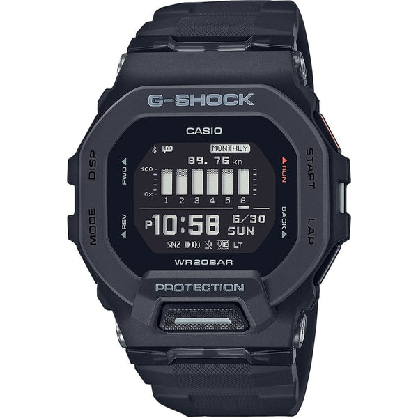 Casio G-Shock Men's G-SQUAD Black Fitness Tracker Bluetooth® Watch