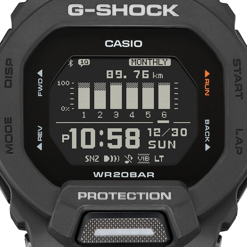 Casio G-Shock Men's G-SQUAD Black Fitness Tracker Bluetooth® Watch