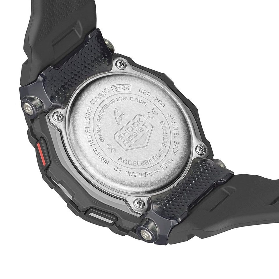 Casio G-Shock Men's G-SQUAD Black Fitness Tracker Bluetooth® Watch