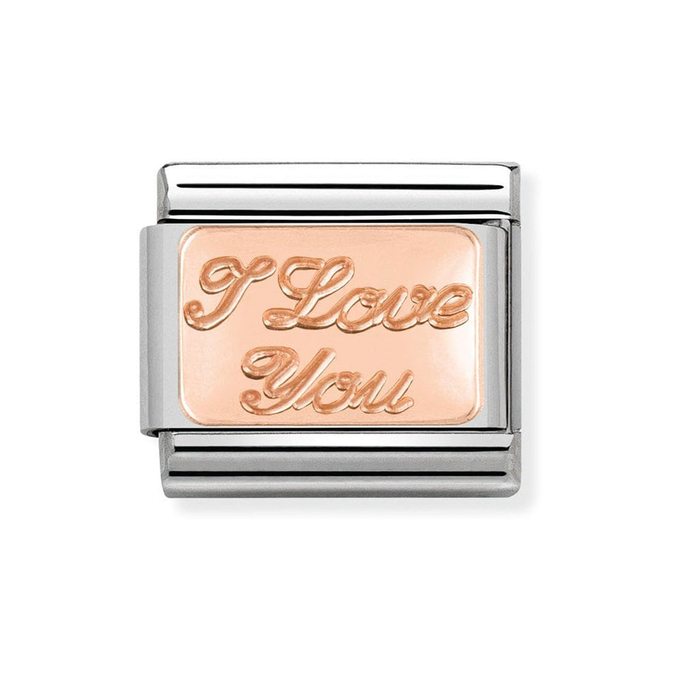 Nomination CLASSIC Rose 'I LOVE YOU' Charm