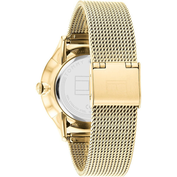 Tommy Hilfiger Ladies Layla 38mm Gold Plated Mesh Bracelet Watch