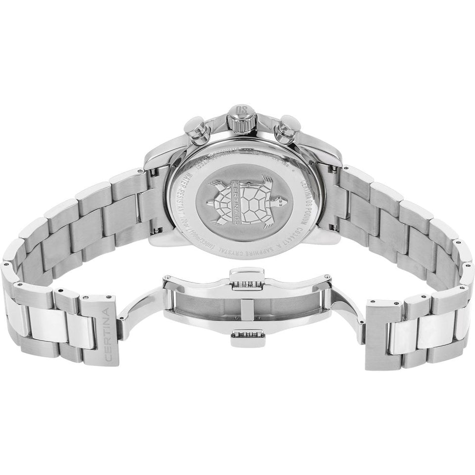 Certina DS PODIUM Chronograph 1-10 Sec 41mm Bracelet Watch | Black Dial