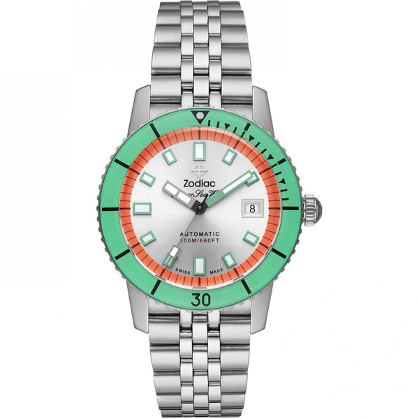 Zodiac Men's SUPER SEA WOLF COMPRESSION 'Watermelon' Diver Watch