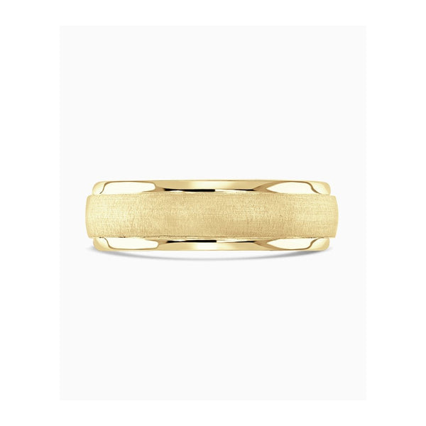 Brown & Newirth Classic Court Sand-Blasted Centre 6mm Wedding Ring