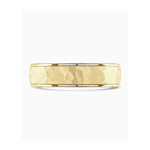 Brown & Newirth Brushed Hammered Effect 6mm Wedding Ring