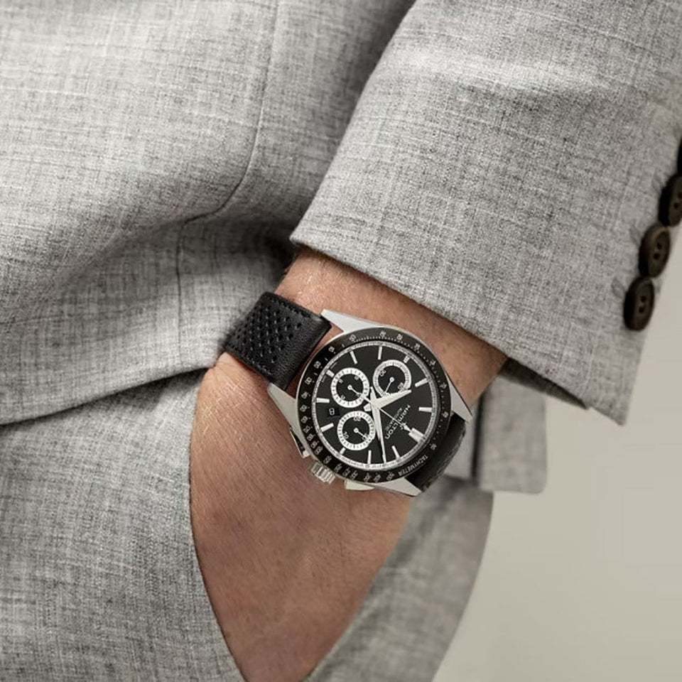 Hamilton JAZZMASTER PERFORMER Chronograph 42mm Watch | Black Dial