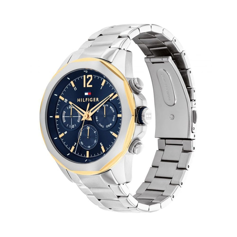 Tommy Hilfiger Men's Lars 46mm Layered Case Bracelet Watch