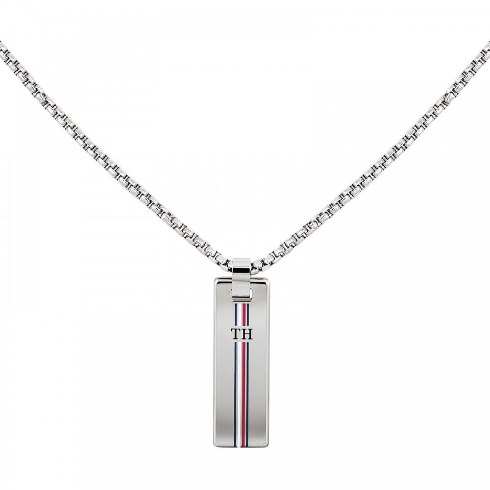 Tommy Hilfiger Gents Dressed Up Thin Dog Tag Necklace