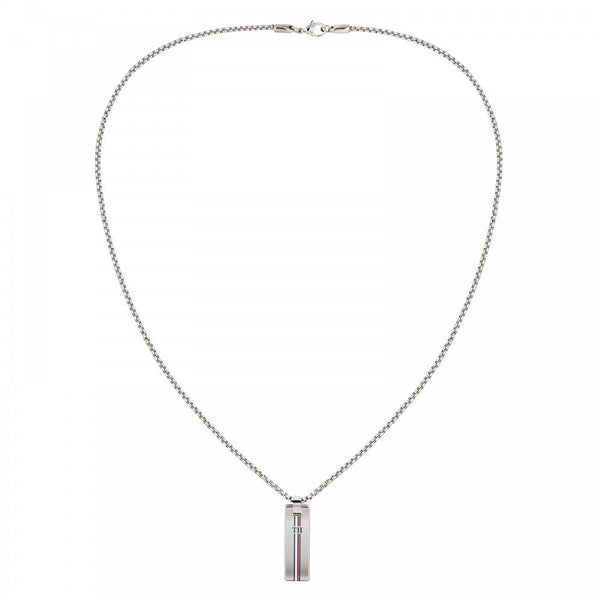 Tommy Hilfiger Gents Dressed Up Thin Dog Tag Necklace