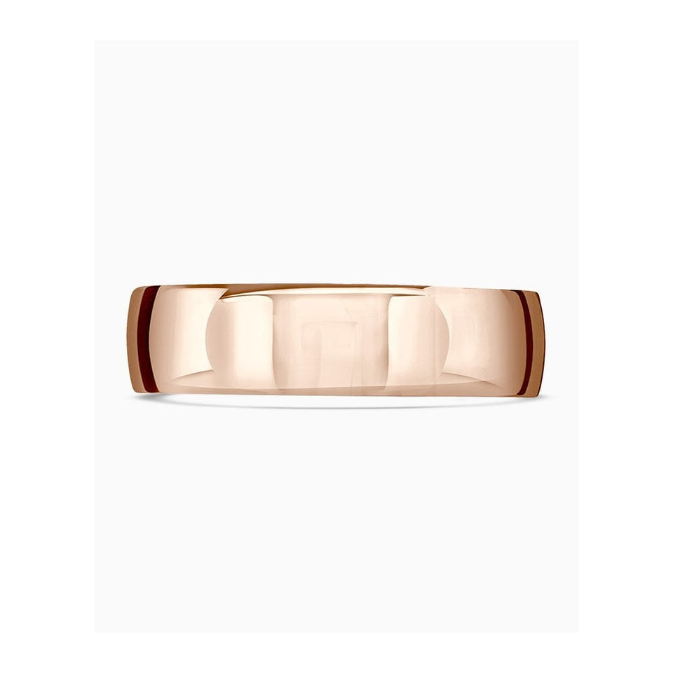 Brown & Newirth Barrel Shaped Heavy Guage Wedding Ring