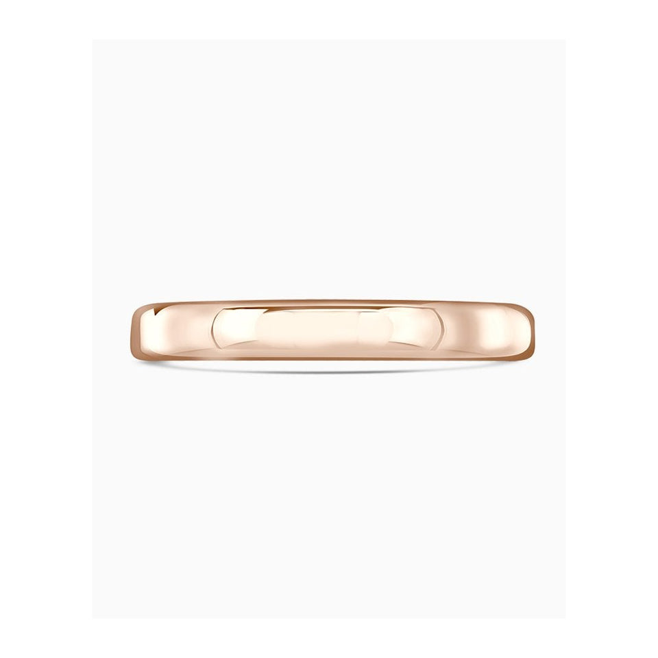 Brown & Newirth Rolled Edge Flat Top Wedding Ring