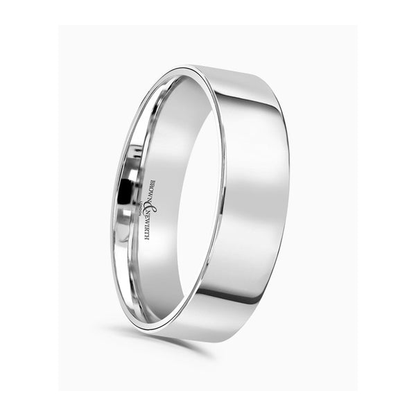 Brown & Newirth Flat Top Wedding Ring