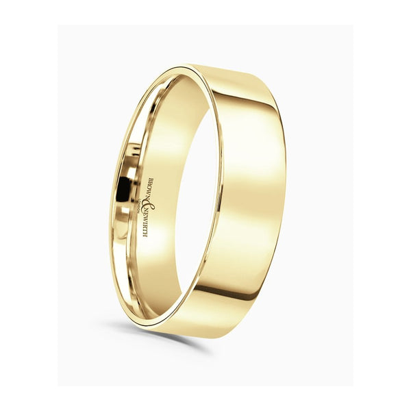Brown & Newirth Flat Top Wedding Ring