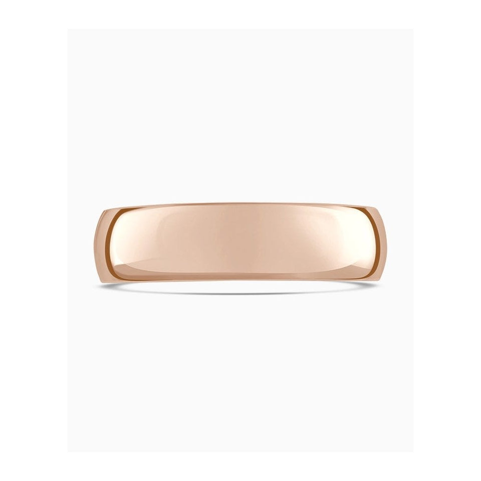 Brown & Newirth Modern 'D' Shaped Wedding Ring