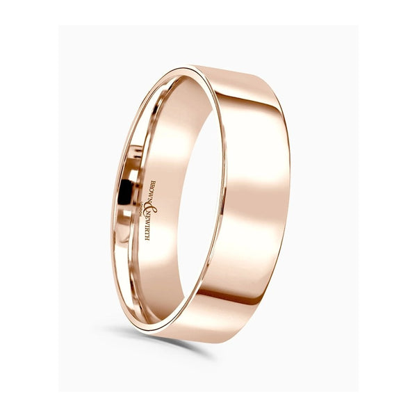 Brown & Newirth Flat Top Wedding Ring