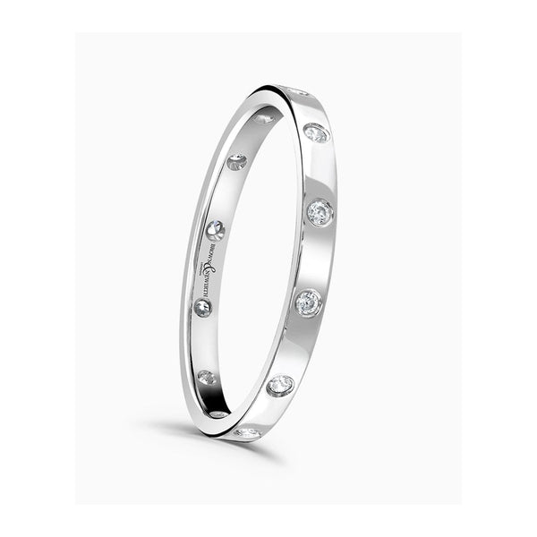 Brown & Newirth 0.13ct Diamond Dot Wedding Ring