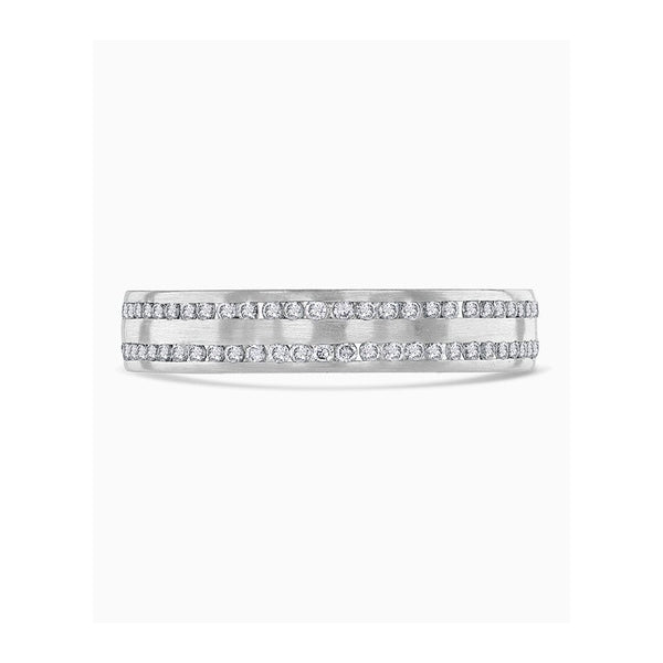 Brown & Newirth 0.56ct Double Diamond Row Wedding Ring