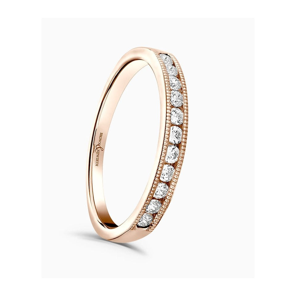 Brown & Newirth 0.25ct Millgrain Edge Wedding Ring