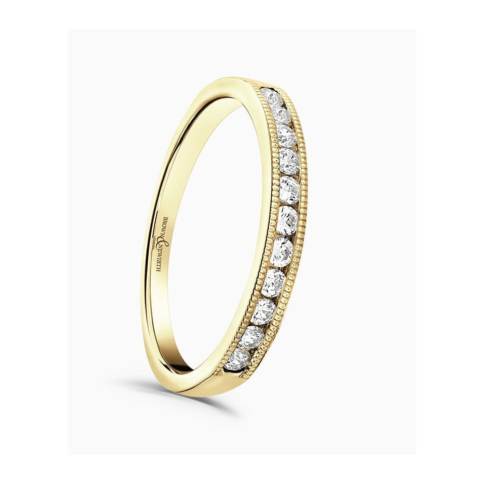 Brown & Newirth 0.25ct Millgrain Edge Wedding Ring