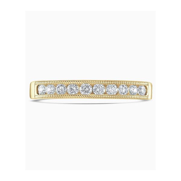 Brown & Newirth 0.25ct Millgrain Edge Wedding Ring