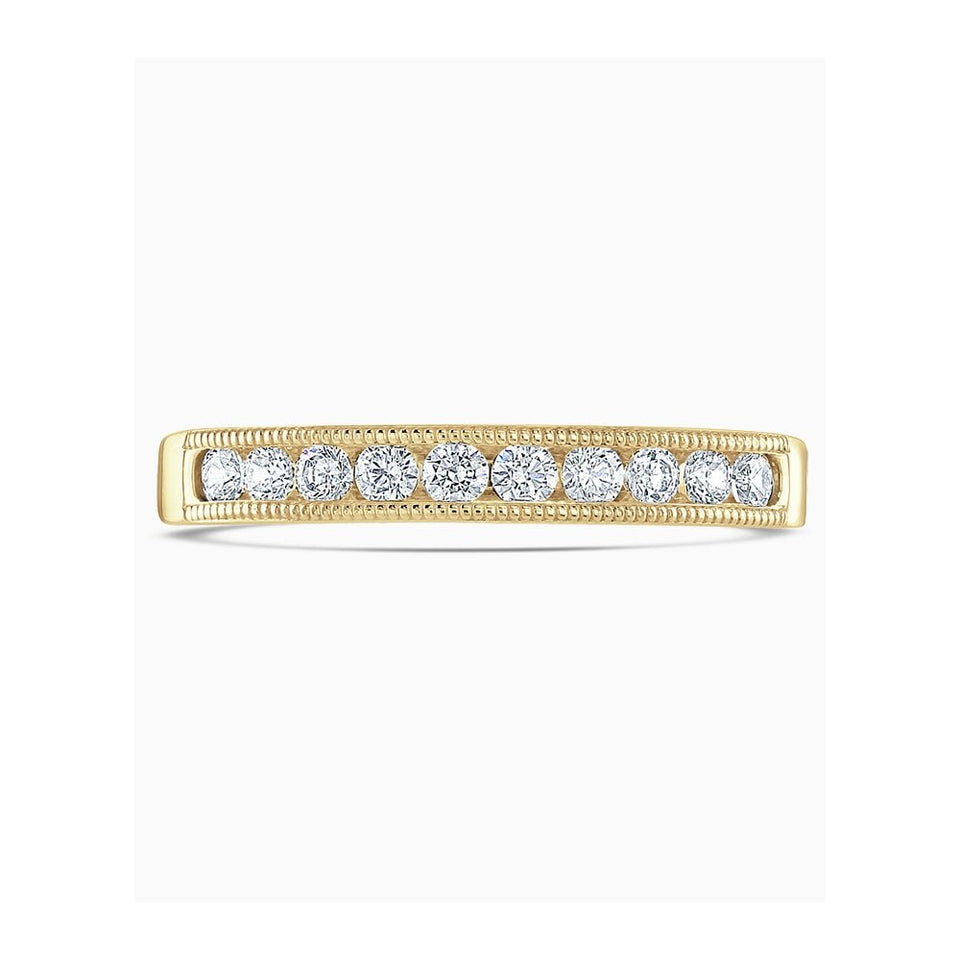Brown & Newirth 0.25ct Millgrain Edge Wedding Ring