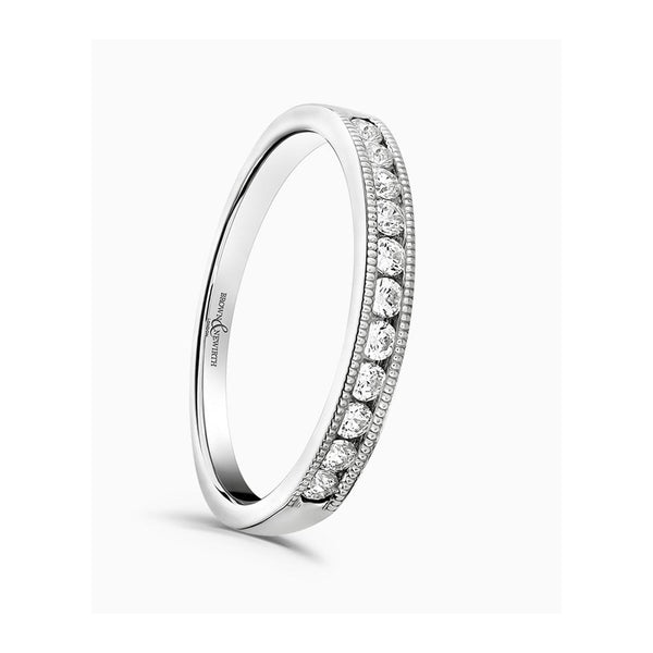 Brown & Newirth 0.25ct Millgrain Edge Wedding Ring