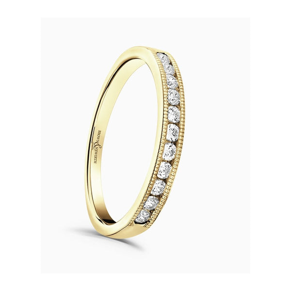 Brown & Newirth 0.25ct Millgrain Edge Wedding Ring