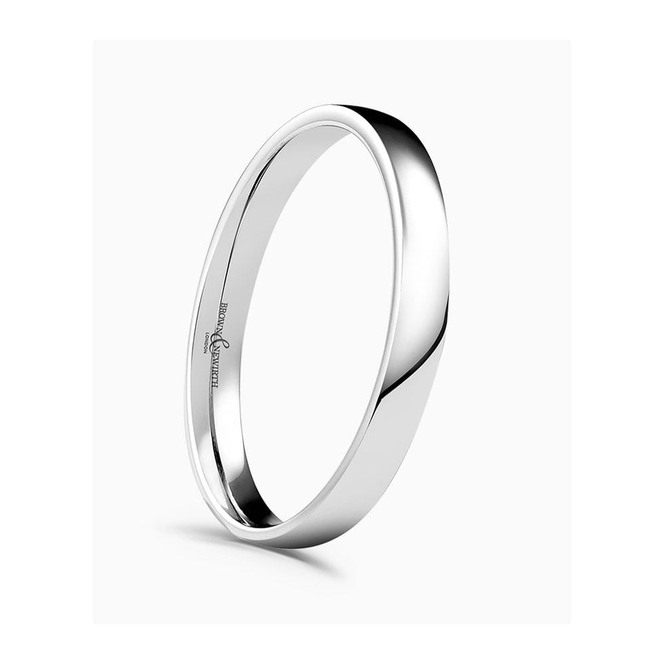 Brown & Newirth Low-Domed Modern Court Wedding Ring